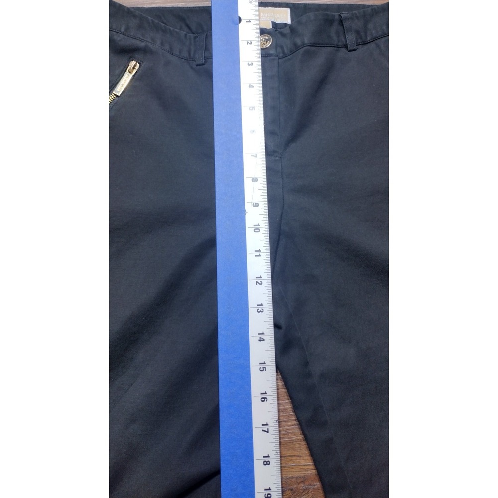 Michael Kors Dress Pants Black Womens Size 10 Classic Work Straight Leg Casual - Picture 9 of 15